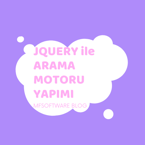 Jquery ile Arama Motoru Yapımı