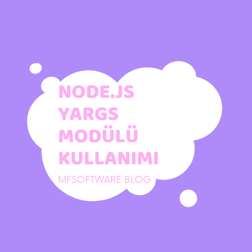 Node.js Yargs Modülü Kullanımı